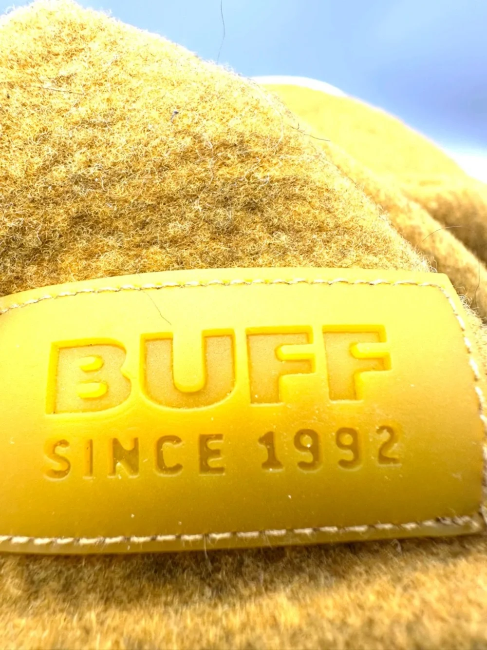 Buff Mustard Yellow Wool Blend Adjustable Neck Warmer Gaiter Made in Spain - Picture 4 of 5